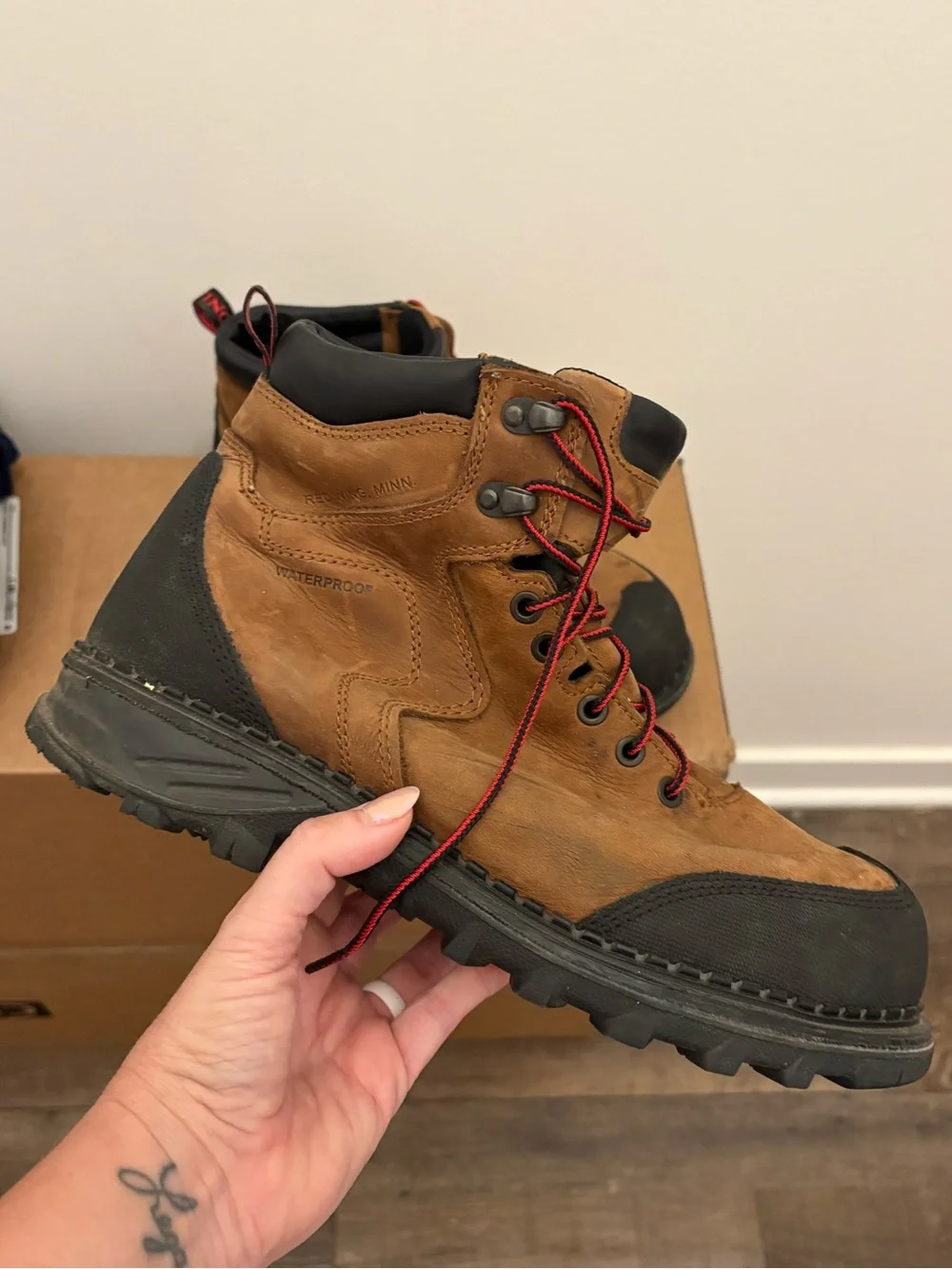 Red Wing Shoes “BURNSIDE” Men's 6-inch Waterproof Safety Toe Boot